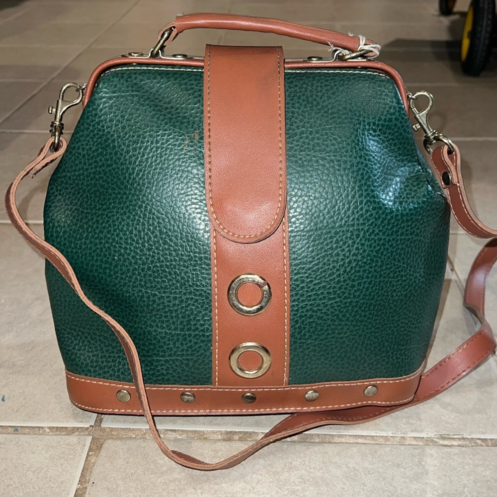 Genuine Leather Bowler Style Bag